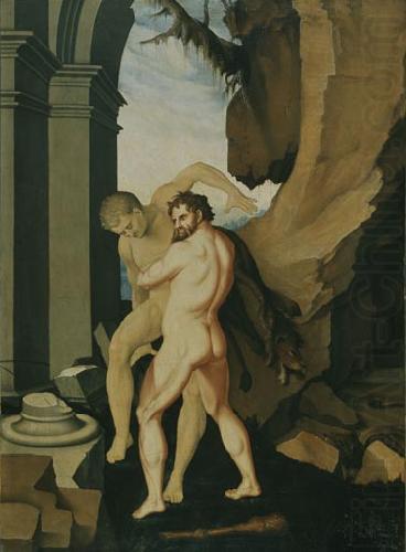 BALDUNG GRIEN, Hans Hercules and Antaeus china oil painting image